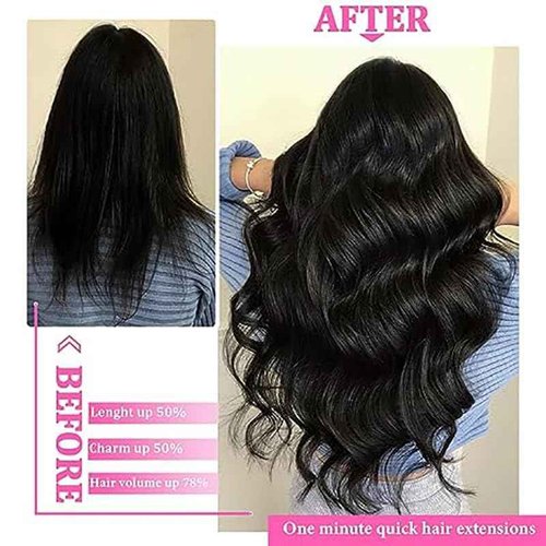 Ornate Hair Extensions Brown Real Human Hair Darkest Brown 100g Invisible Removable Thick Straight Fishing Line 8 Pieces Per Set Clip in Extensions Human Hair (4# clip in human hair, 22 inches-100g)
