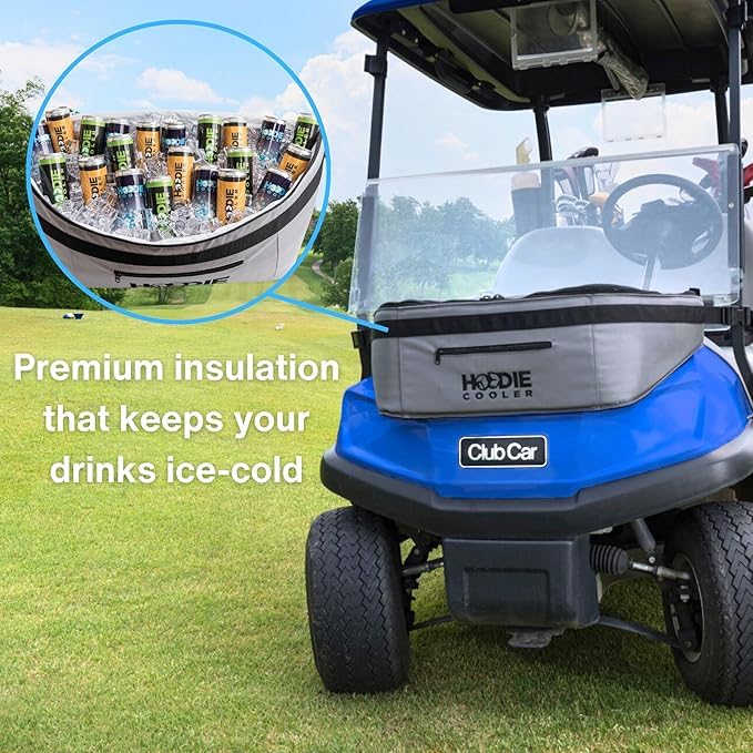 The Hoodie Cooler - Golf Cart Cooler Bag - Insulated Cooler Bag - Keep Drinks Ice Cold