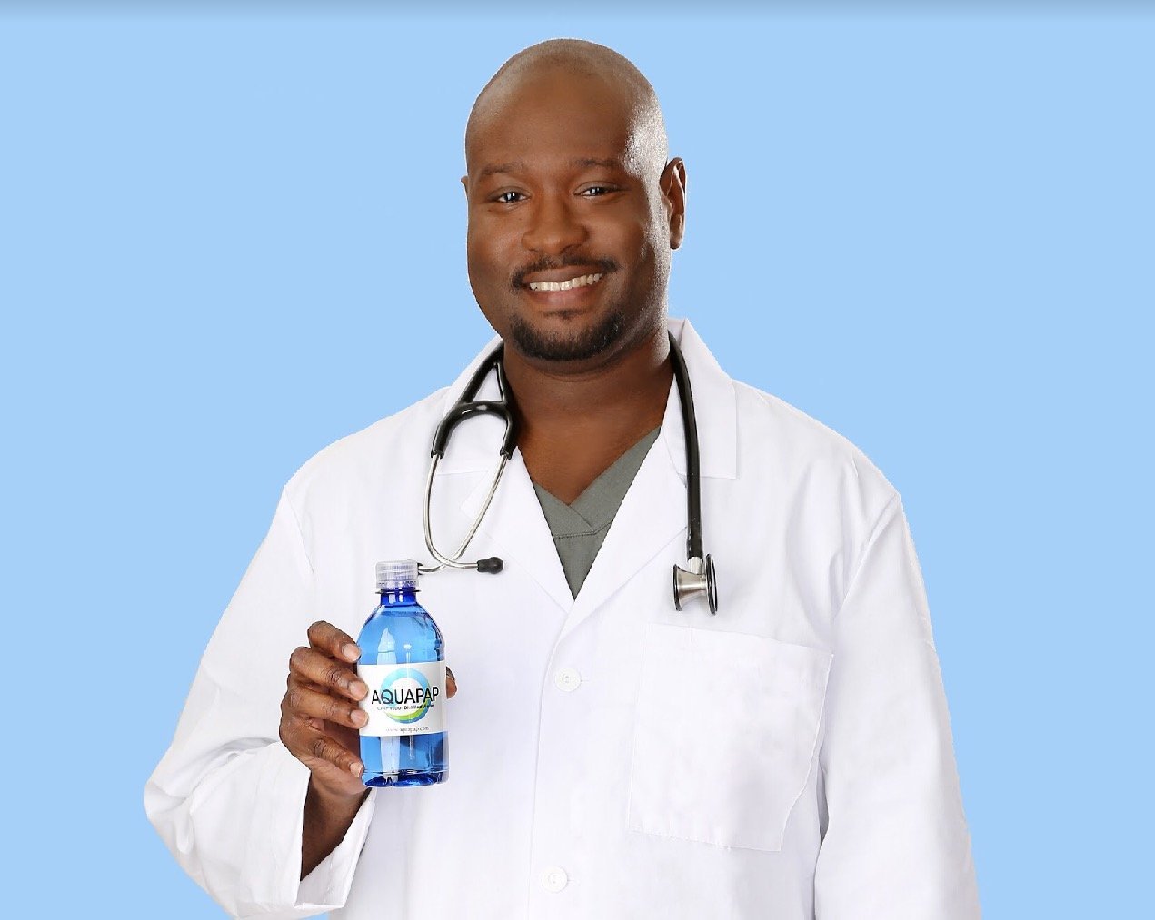 AQUAPAP 12 Ounce 8 Pack Vapor Distilled CPAP Water | 1-2 nites per Bottle | for use with Resmed and Respironics Machines