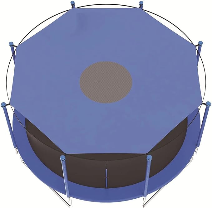 Trampoline Shade Cover for 8FT 10FT 12FT 14FT Trampoline, Sunproof Canopy for Outdoor (Blue, 8ft for 6 Poles)
