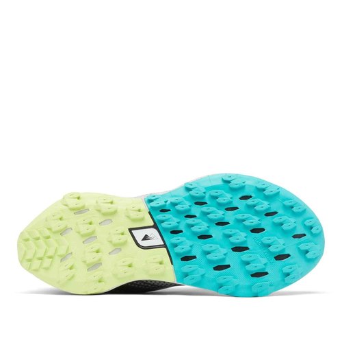 Columbia Women's Montrail Trinity FKT, Grey Ice/Bright Aqua, 9