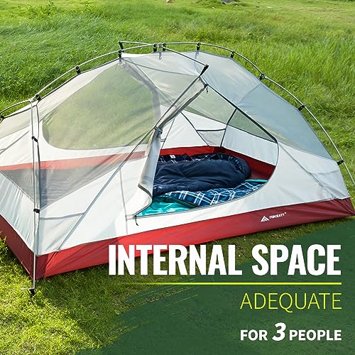 Forceatt Tent for 2 and 3 Person is Waterproof and Windproof, Camping Tent for 3 to 4 Seasons,Lightweight Aluminum Pole Ba...