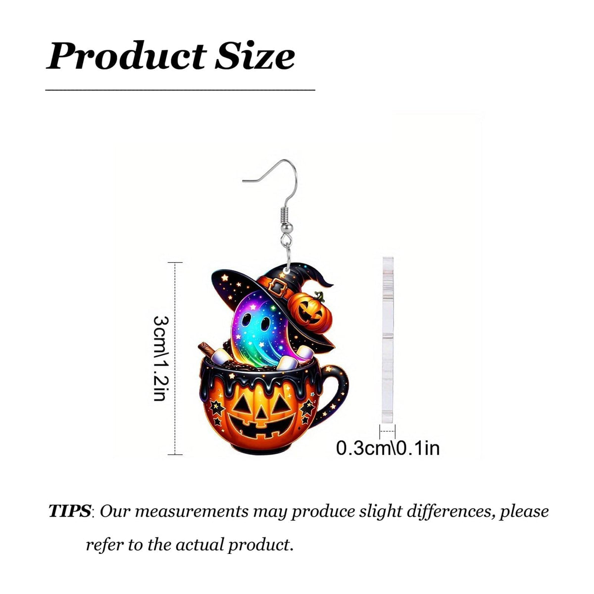Cute Black Cat & Skeleton Pumpkin Earrings - Spooky Boo Accessories for Women's Halloween Costume