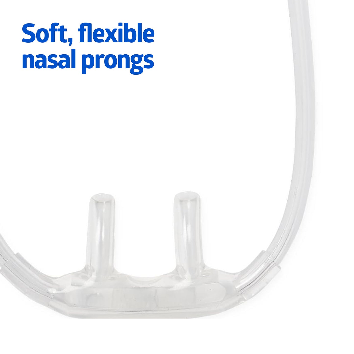 Medline Soft-Touch Adult Nasal Oxygen Cannula with Standard Connectors, 25' Tubing Length for Comfortable and Efficient Oxygen Delivery, Pack of 25