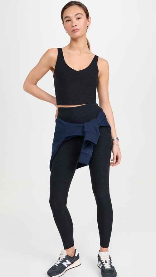 Beyond Yoga Women's Spacedye Good Day Cropped Tank, Darkest Night, M