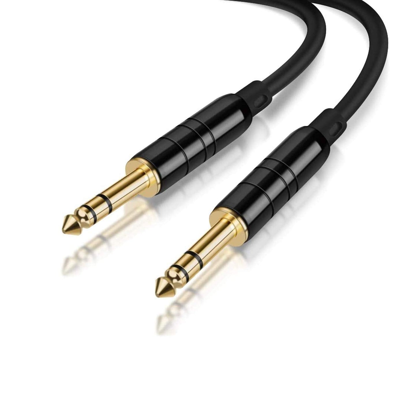 CableCreation 1/4 TRS Cable 33FT*2, Pro Grade Instrument Guitar Cable,1/4 Inch 6.35mm Balanced Stereo Audio Cord for Bass,Keyb