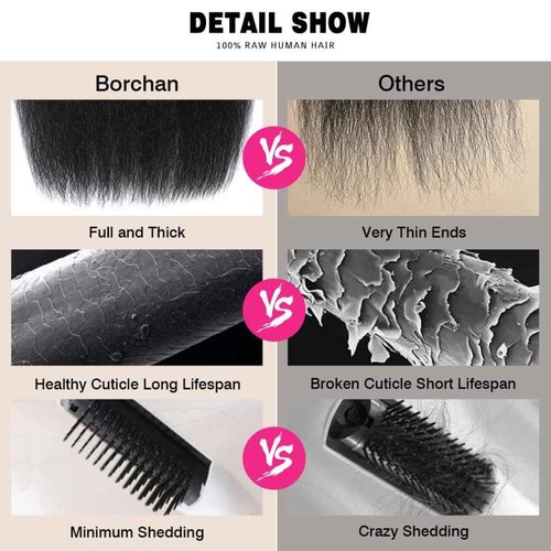 Borchan Kinky Straight Bundles Human Hair 3 Bundles 14 16 18 Inches 100% Unprocessed Brazilian Yaki Straight Hair Bundles Virgin Remy Kinky Curly Bundles for Black Women