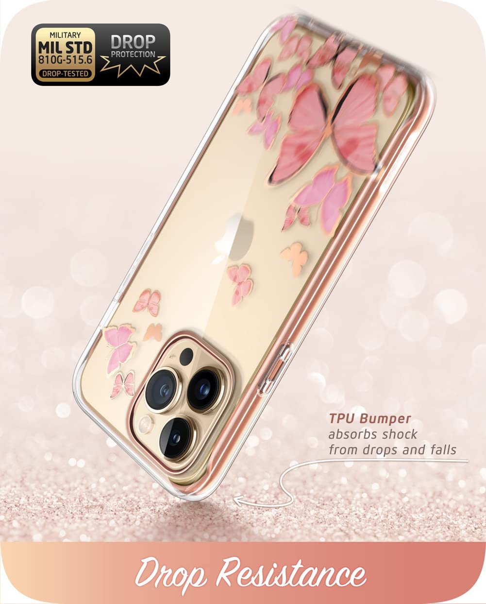 I-Blason Iphone 13 Pro Max Case (2021) 6.7 Inch Case With Built-In Screen Protector [Cosmo Series] Design Pattern Full Body Prot