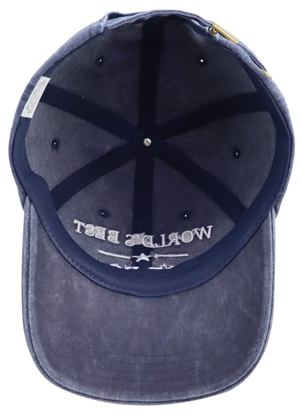 Pop Pop Gifts from Grandkids Daughter Son, World's Best Grandpa Hat, Grandfather Baseball Cap, Fathers Day Retirement Birthday Gifts for Grandpa Dad Navy