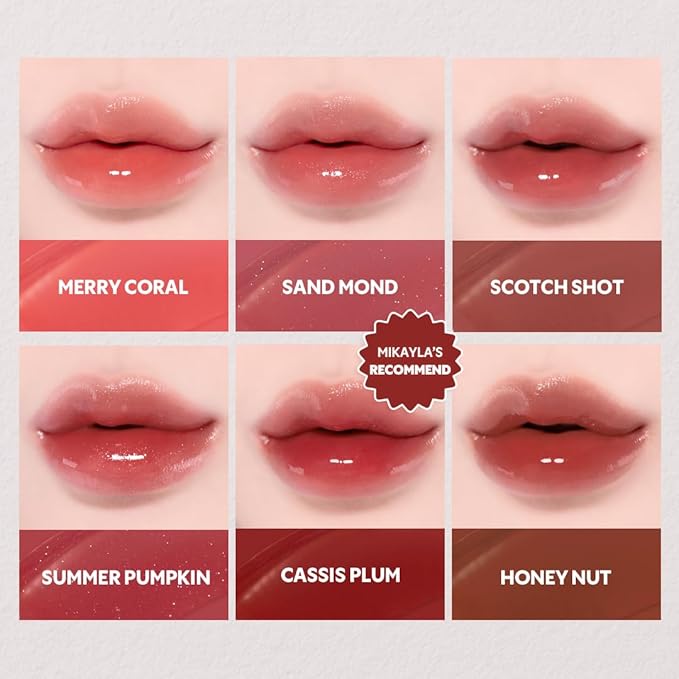 TIRTIR [*Mini Size Waterism Tinted Lip Gloss #29 Eveny, 0.06 Fl Oz – Kiss Ready Lipgloss, 12H Long Lasting Non Sticky Natural Tinted Glow Korean Multiuse Cheek and Lip Tint for Women gift