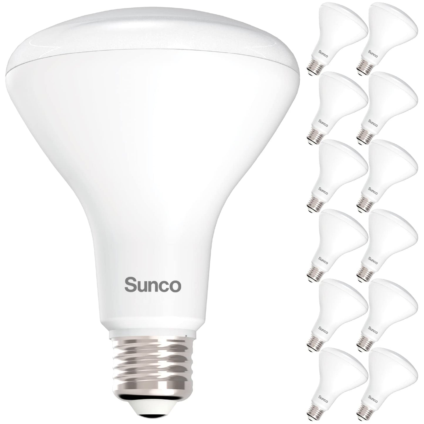 Sunco 12 Pack BR30 Light Bulbs LED, Recessed Can Light Bulbs, Indoor Flood Bulb, 850 LM, 11W (65W Equivalent), 4000K LED Light Bulb Cool White, Dimmable, E26 Base, for Home, Kitchen, Bedroom UL