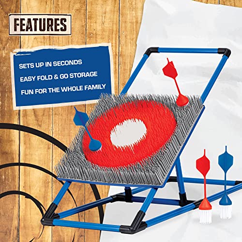 Eastpoint Axe Throw & Lawn Dart Target Sets - Bristle Axe Throwing Target & 2-in-1 Combo Backyard Game for Indoors and Out...