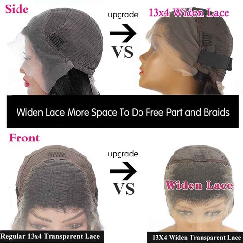 Pinketer Deep Wave Lace Front Wigs Human Hair 180% Density Curly Wig 13x4 Lace Frontal Wet and Wavy Wigs for Black Women with Baby Hair and Special Designed Adjustable Straps 24 Inch