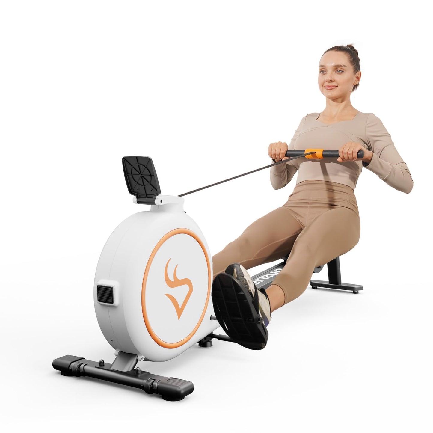 DeerRun Rowing Machines for Home, 32 Levels of Quiet Resistance Magnetic Rowing Machine, 300LBS Capacity, Row Machine with LED Monitor & Comfortable Seat, Bluetooth, App Supported and Tablet Holder