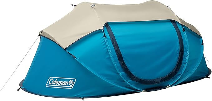 Coleman Pop-Up Instant Tent Sets Up in 10 Seconds, Portable & Lightweight 2/4 Person Weatherproof Camping Tent with Adjust...