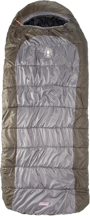 Coleman Big Basin 15°F Big & Tall Sleeping Bag, Cold Weather Sleeping Bag with Snag-Free Zipper & Better Heat Retention, M...