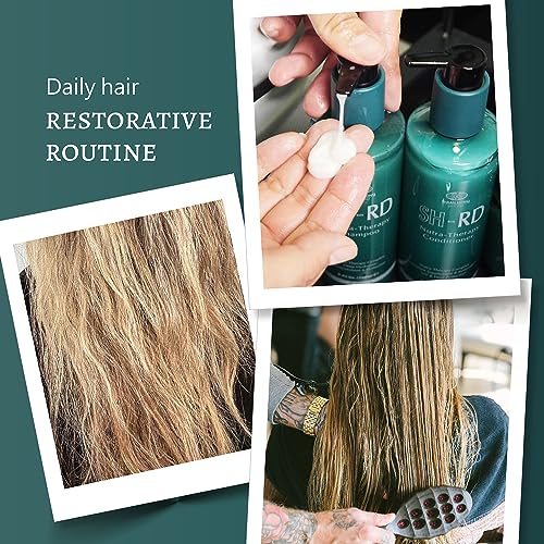 SH-RD Nutra-Therapy Shampoo for Dry Damaged Hair | Protein Shampoo Reduces Split Ends | Moisturizes Frizzy Hair | Suitable for Color-Treated, Bleached Hair - 33.8oz/1000ml