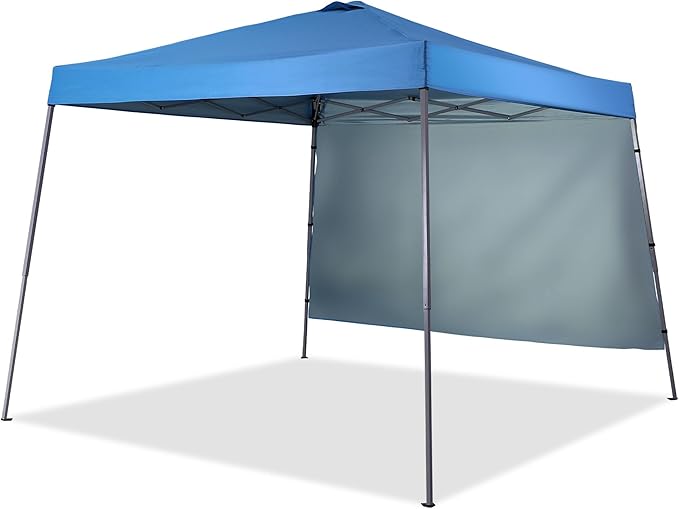 GDY 8X10 FT Pop Up Canopy Outdoor Instant Tent Slant Legs with a Sidewall,Equipment Vents, Portable Gazebo Shelter for Pat...
