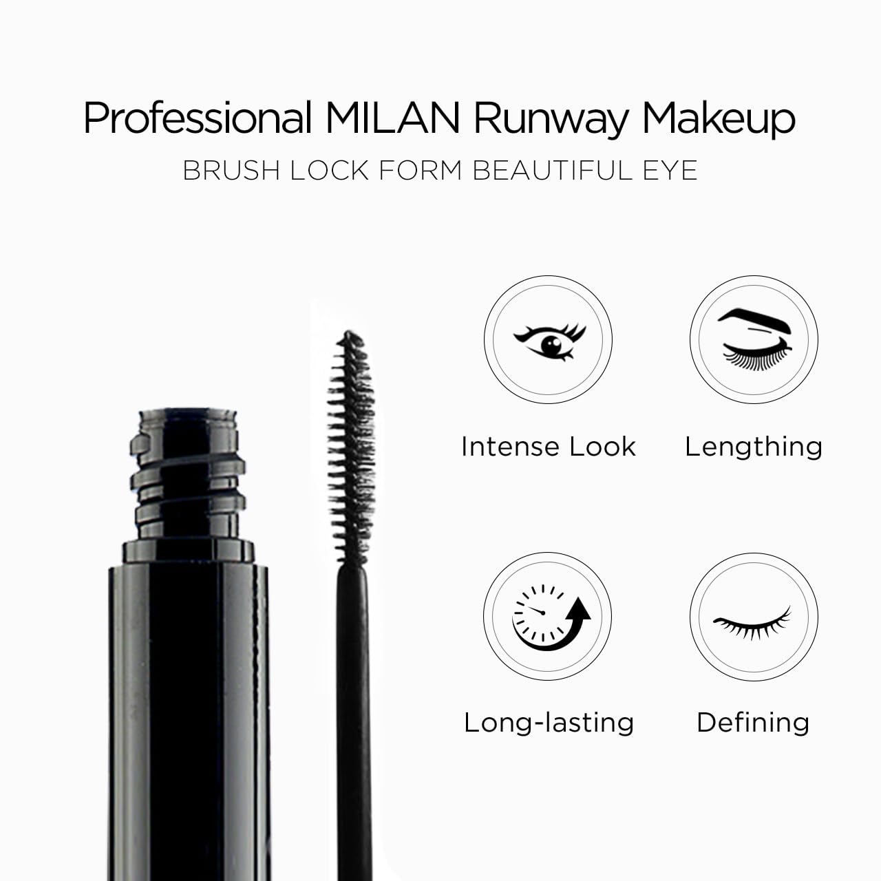 Lord & Berry Back in Black Liquid Lightweight Lash Mascara Black for Volume and Length, Long Lasting Moisture, Great For Short L