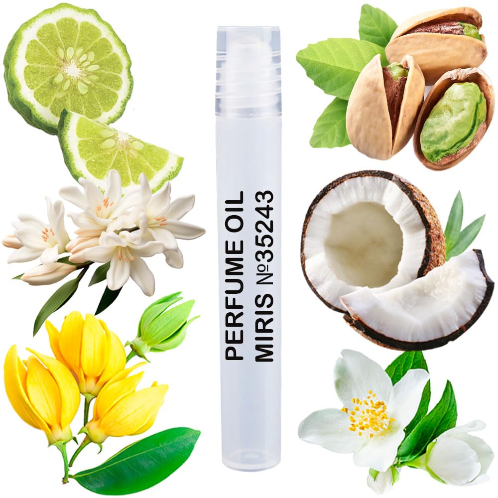 MIRIS No. 35243, Inspired by Soleil Blanc, Long-Lasting Unisex Perfume Oil for Women & Men Roll-On, Rollerball 0.34 Fl Oz / 10 ml