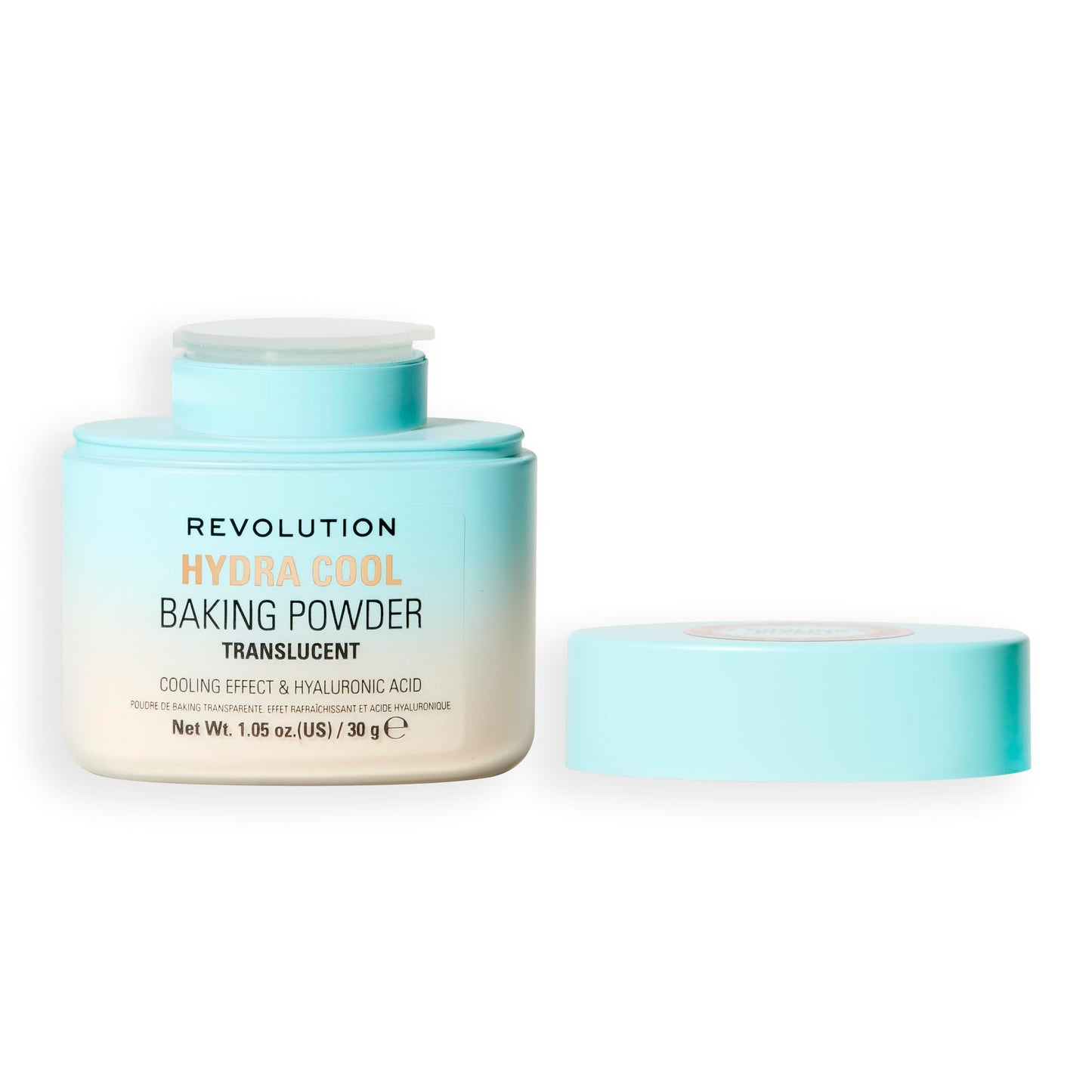 Revolution, Hydra Cool Cooling Loose Baking Powder, Makeup Setting Powder for Hydrating Skin, Enriched with Hyaluronic Acid, Veg