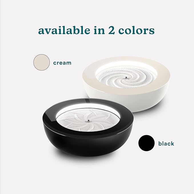 Homedics Drift Sandscape, Perpetual Motion Machine, Zen Garden, Meditation Accessories, Decorative Sandscape, Bluetooth, iOS, Android 16 Inch (Medium), Cream
