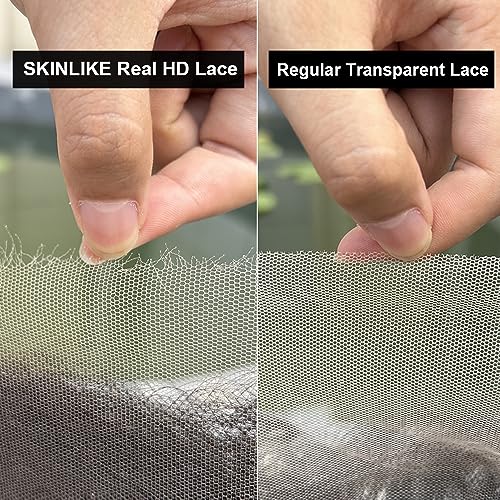 Venice Hair Real HD Lace Closure only 0.10mm Ultra-thin Invisible Crystal HD Lace Pre Plucked with Baby Hair Straight Human Hair Lace Frontal Closure (7x5 HD Body, 18 Inch)