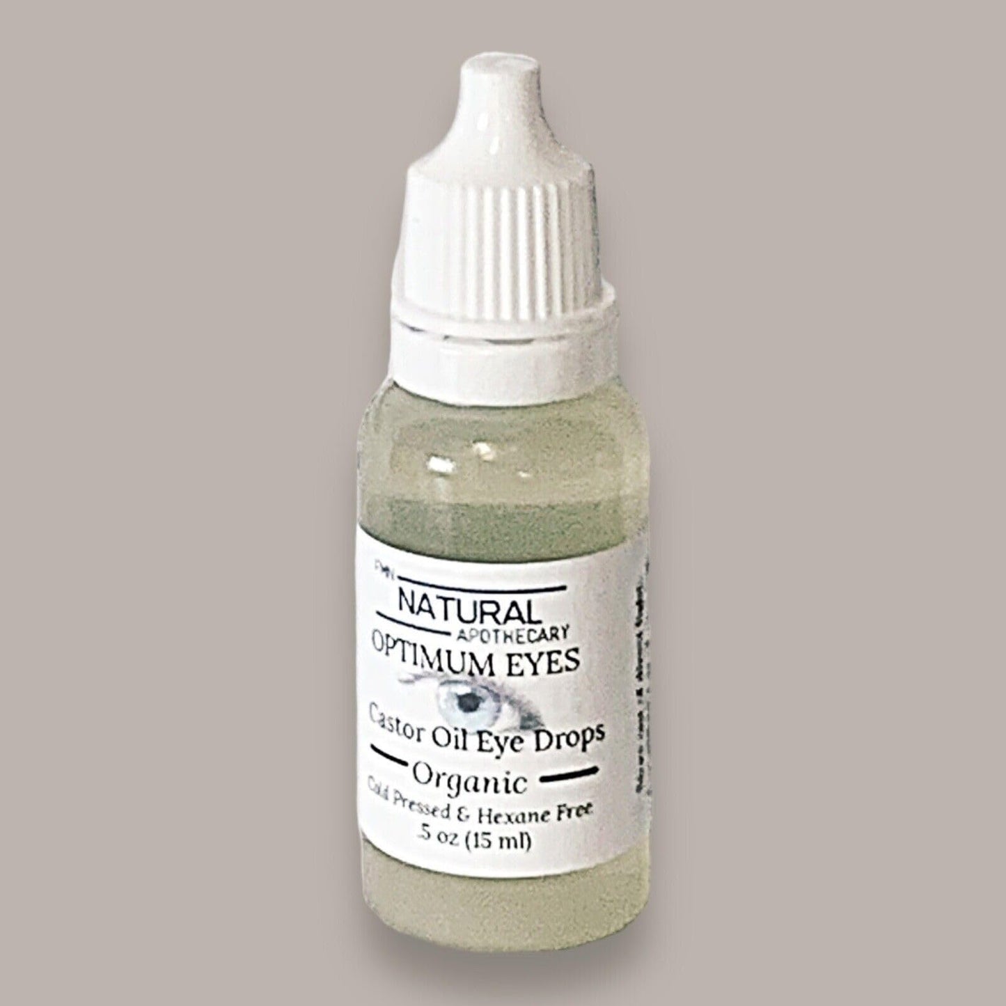 Organic Castor Oil Eye Drops FMN Natural Apothecary 100% Pure Cold Pressed Hexane Free Soothes Dry Irritated Eyes Provides Deep Hydration and Moisture Gentle and Safe for Daily Eye Care