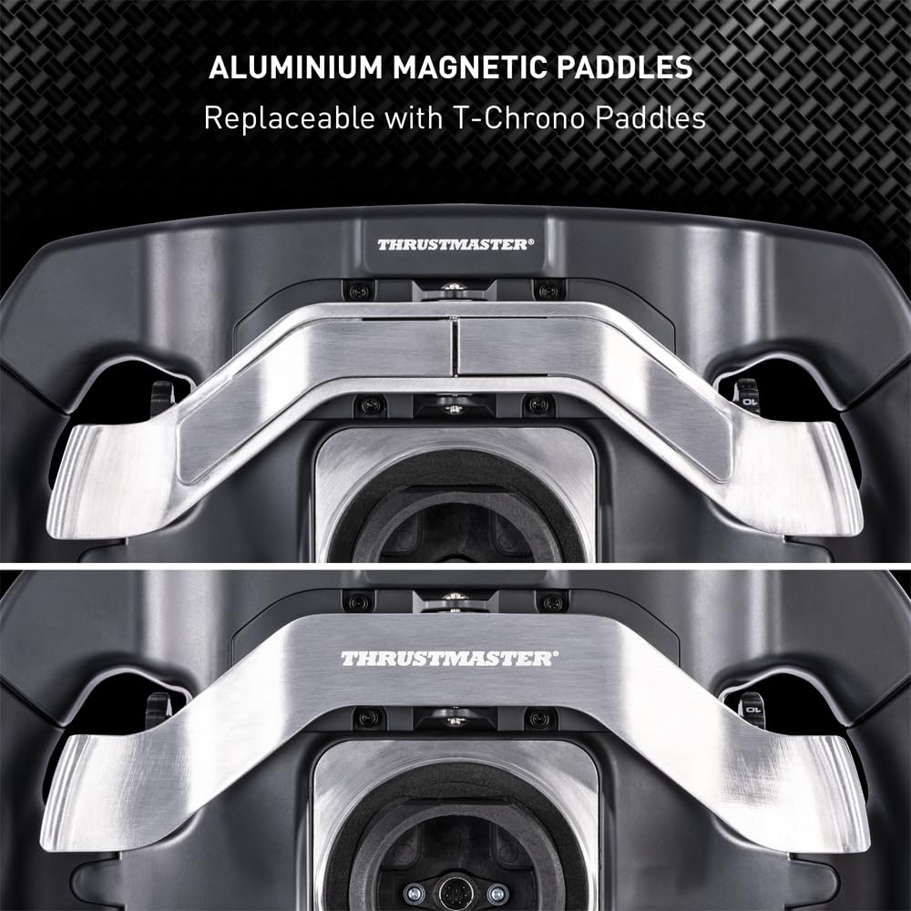 Thrustmaster Ferrari SF1000 Edition Formula Wheel Add-On, Carbon Fiber Faceplate, Built-In IPS LCD Display, 25 Action Buttons, Magnetic Paddle Shifters, Compatible with PS5, Xbox Series X|S & PC