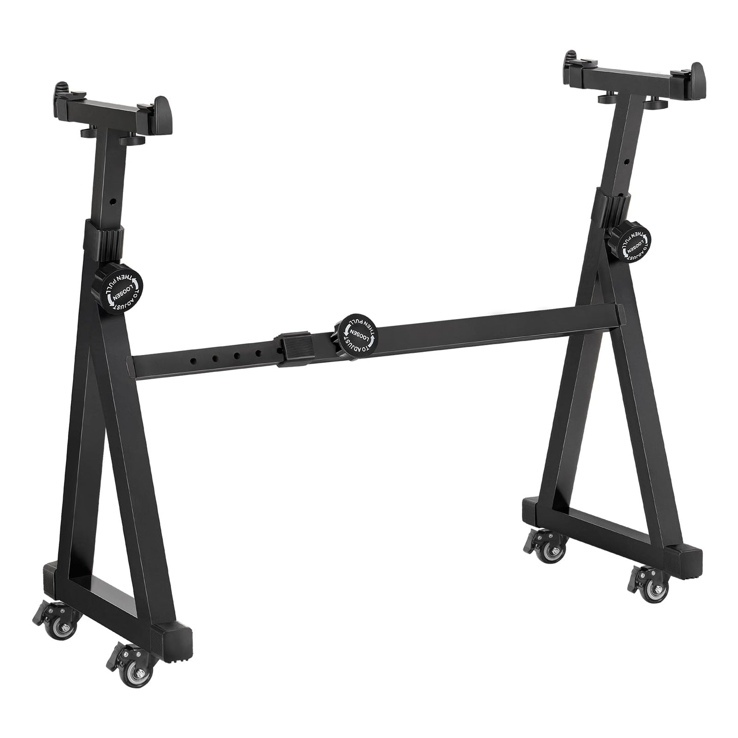 AODSK Keyboard Stand Heavy Duty- Z Style Adjustable and Portable Heavy Duty Piano Stand for Kids and Adults,Height and Width Adj