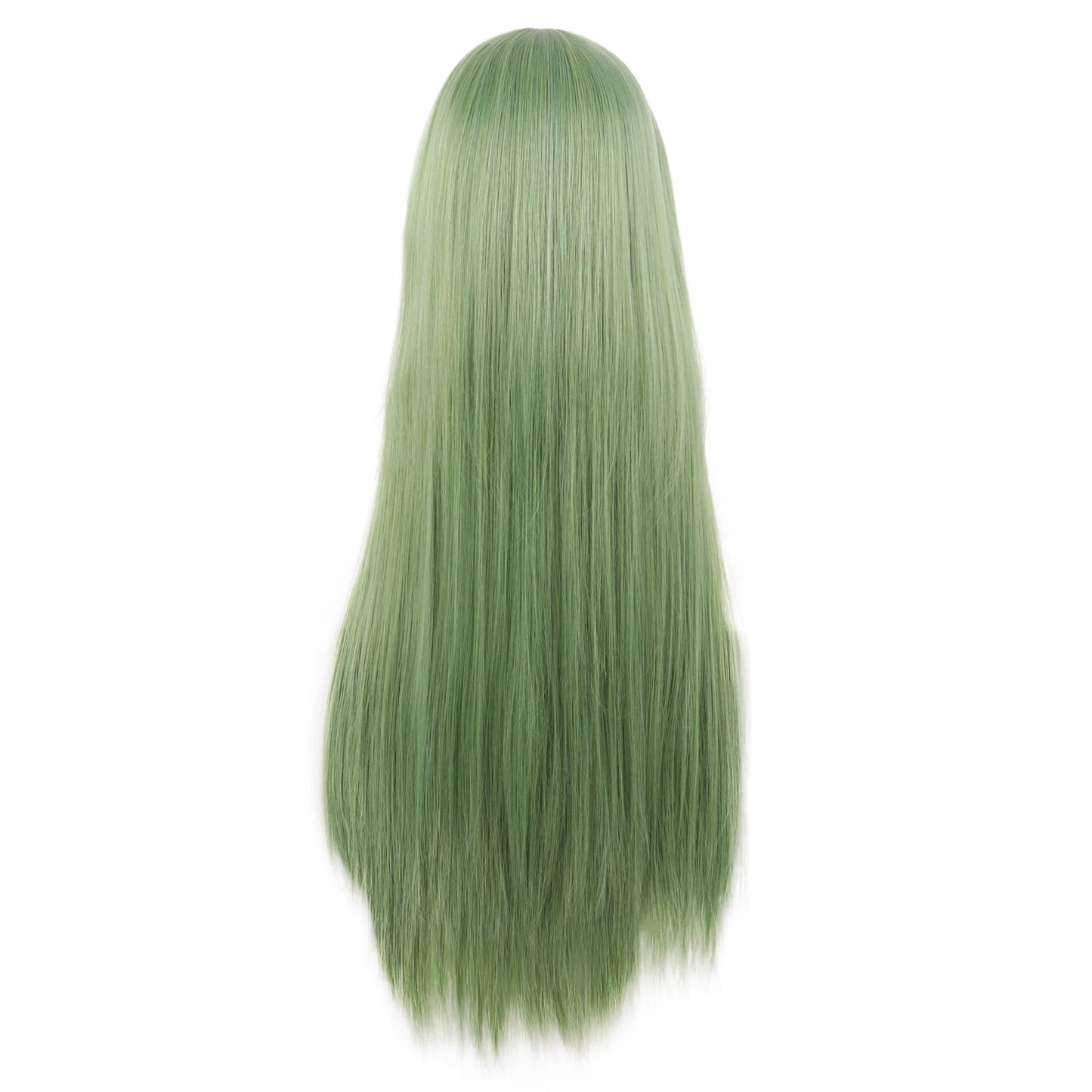 MapofBeauty 32 Inch/80 cm Long Straight Anime Costume Cosplay Wig Party Wig (Mixed Green)
