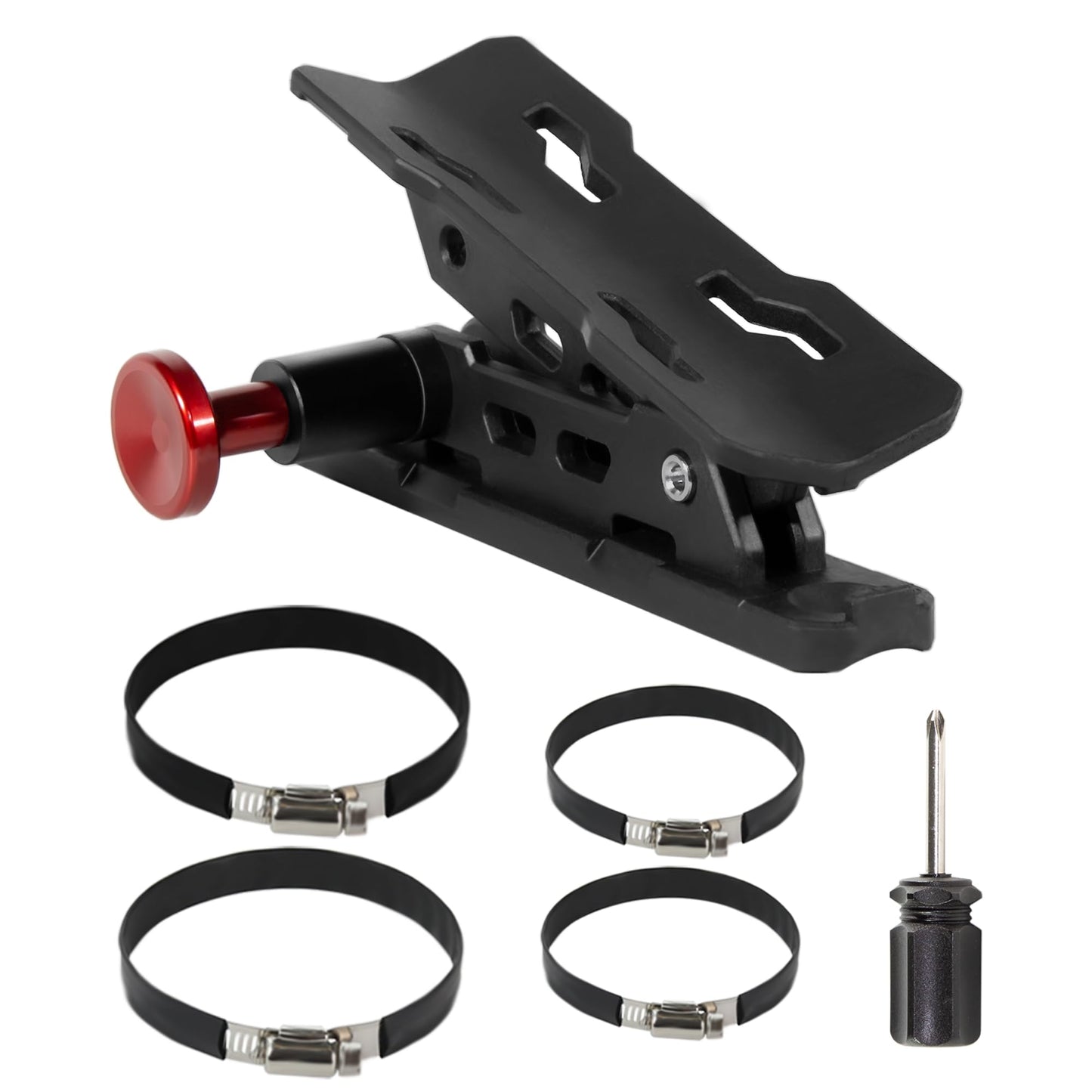 Fire Extinguisher Mount for Vehicle - Quick Release Fire Extinguisher Bracket Holder Compatible with Jeep Wrangler JT, TJ, JL, JKU, UTV, Polaris RZR, Ranger, Can-Am X3, Yamaha, ATV, Tractor