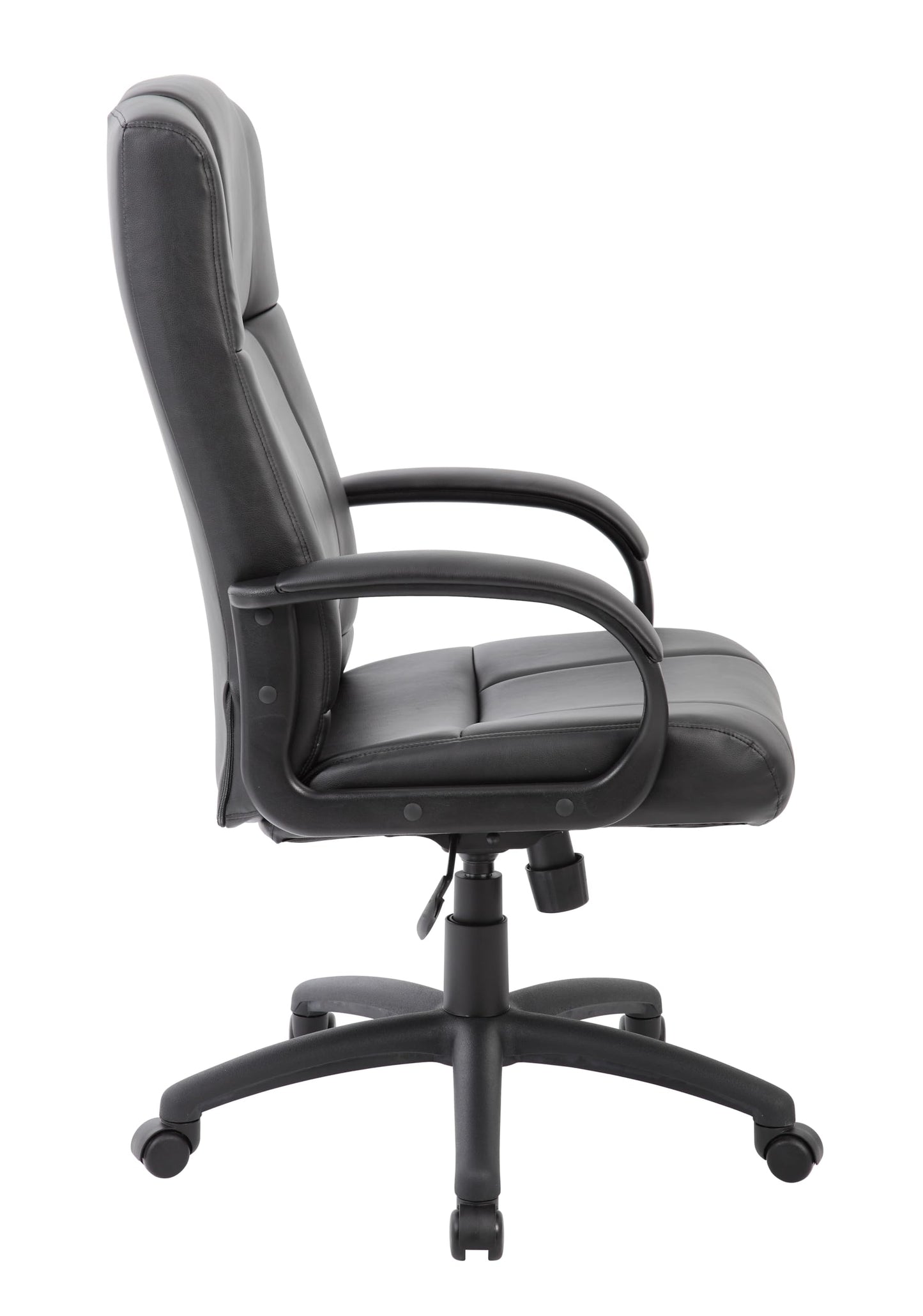 Boss Office Products Caressoft Executive High Back Chair in Black, High-Back (B7901)