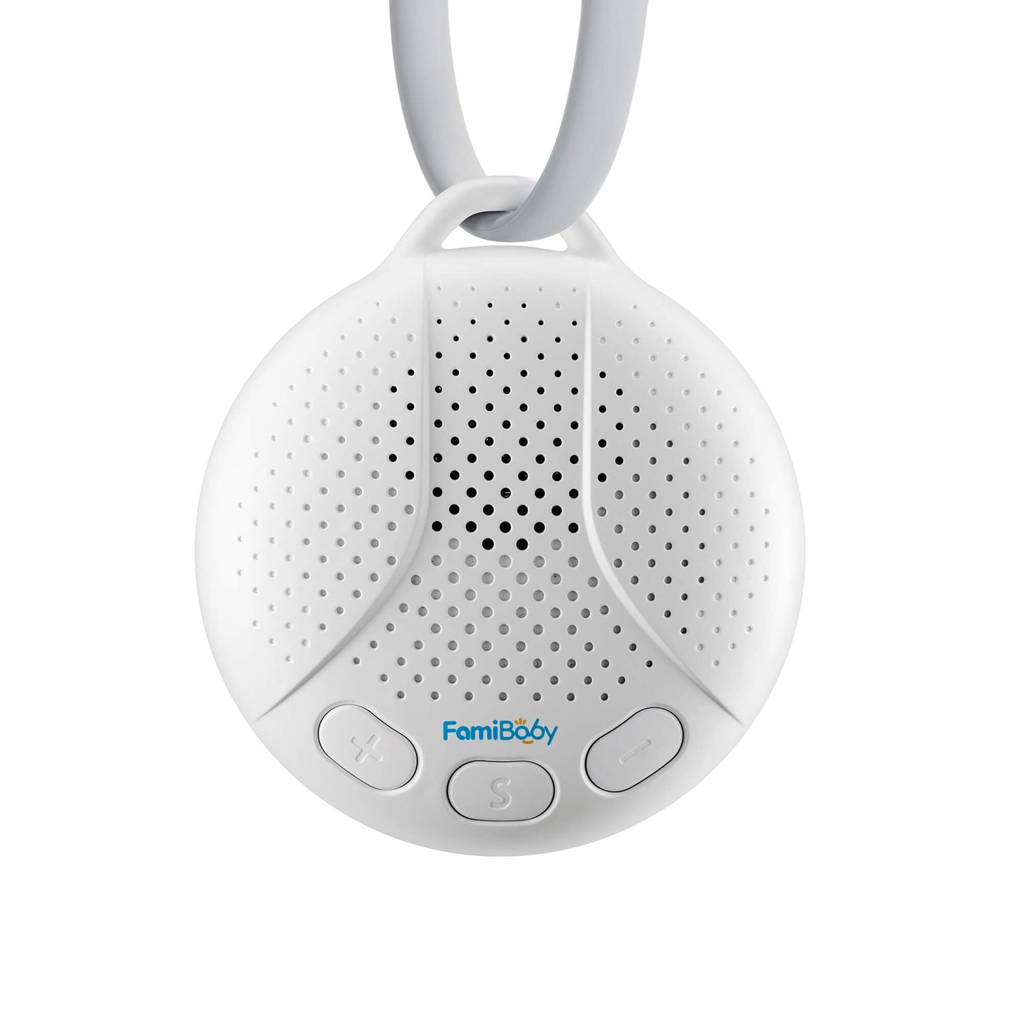 FamiBaby Portable Sound Machine for Baby - White Noise Machine with Night Light for Nursery | 16 Soothing Sounds | Shush | Travel | Registry Gift | Sleep Soother | Baby Shower