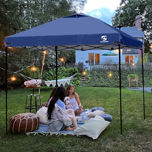 10x10 Pop Up Canopy Replacement Top Cover with Air Vent for Straight Leg Canopy Tent, Waterproof for Outdoor Garden Patio ...