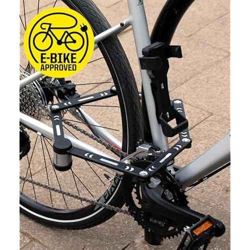 Kryptonite Kryptolok 610 S Folding Bike Lock, Compact Lightweight High Security Anti-Theft Foldable Bicycle Lock with 2 Keys and Mount for E-Bikes Scooter Road Mountain Bikes, 100cm (39 in),Black