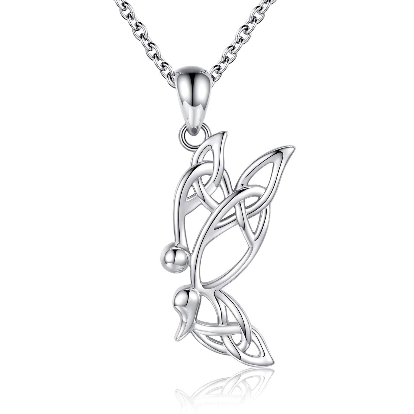 Semicolon Butterfly Necklace Survivor Encouragement Story Isnt Over Yet Struggle Depression Inspired Necklace 925 Silver Pendant Jewelry Gift for Women (Silver)