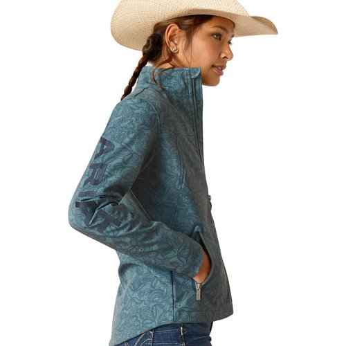 ARIAT Women's New Team Softshell Jacket, Zinc Bridle, X-Small