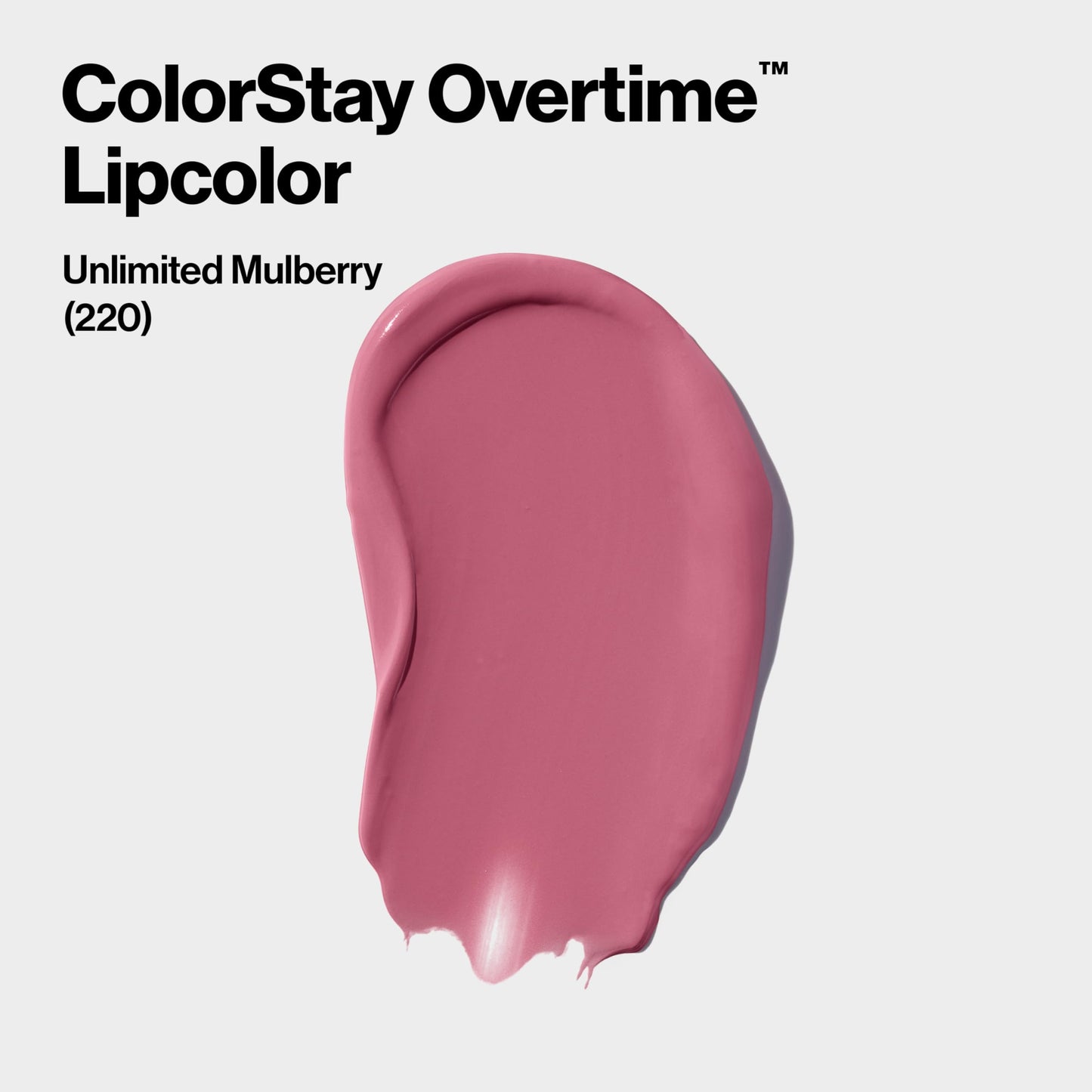 Revlon Liquid Lipstick with Clear Lip Gloss, ColorStay Overtime Lipcolor, Dual Ended with Vitamin E, 220 Unlimited Mulberry, 0.0