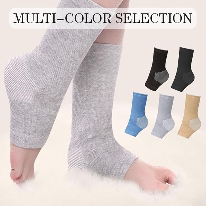 ANYSENT Bamboo Foot Sleeves,One Compression Bamboo Foot Sleeves,New Compression Bamboo SocksAnkle Compression Socks