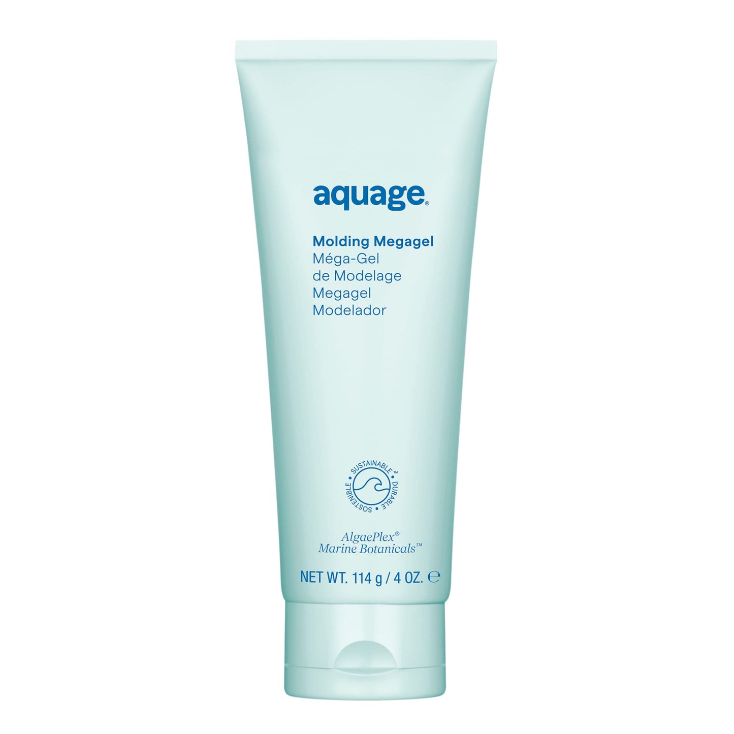 AQUAGE Molding Megagel - Professional Firm-Hold Styling Gel for Wet Looks, Sculpted Blowouts & High-Gloss Finish - Lightweight,