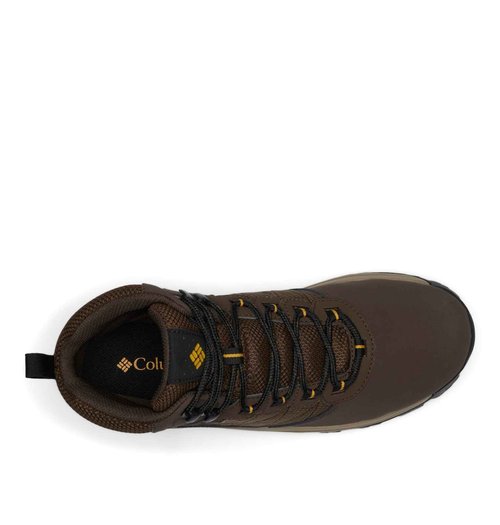 Columbia Mens Transverse Waterproof Hiking Boot, Cordovan/Golden Yellow, 11