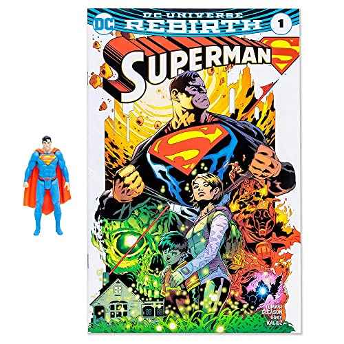 McFarlane Toys - DC Direct - 3IN Figure with Comic WV1 - Superman (Rebirth)
