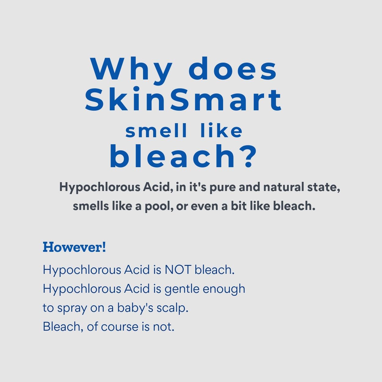 SkinSmart Antimicrobial Eczema Therapy with Hypochlorous Acid, Safely Removes Bacteria so Skin Can Heal, for Adults, Kids and Seniors, 8 Ounce Clear Spray