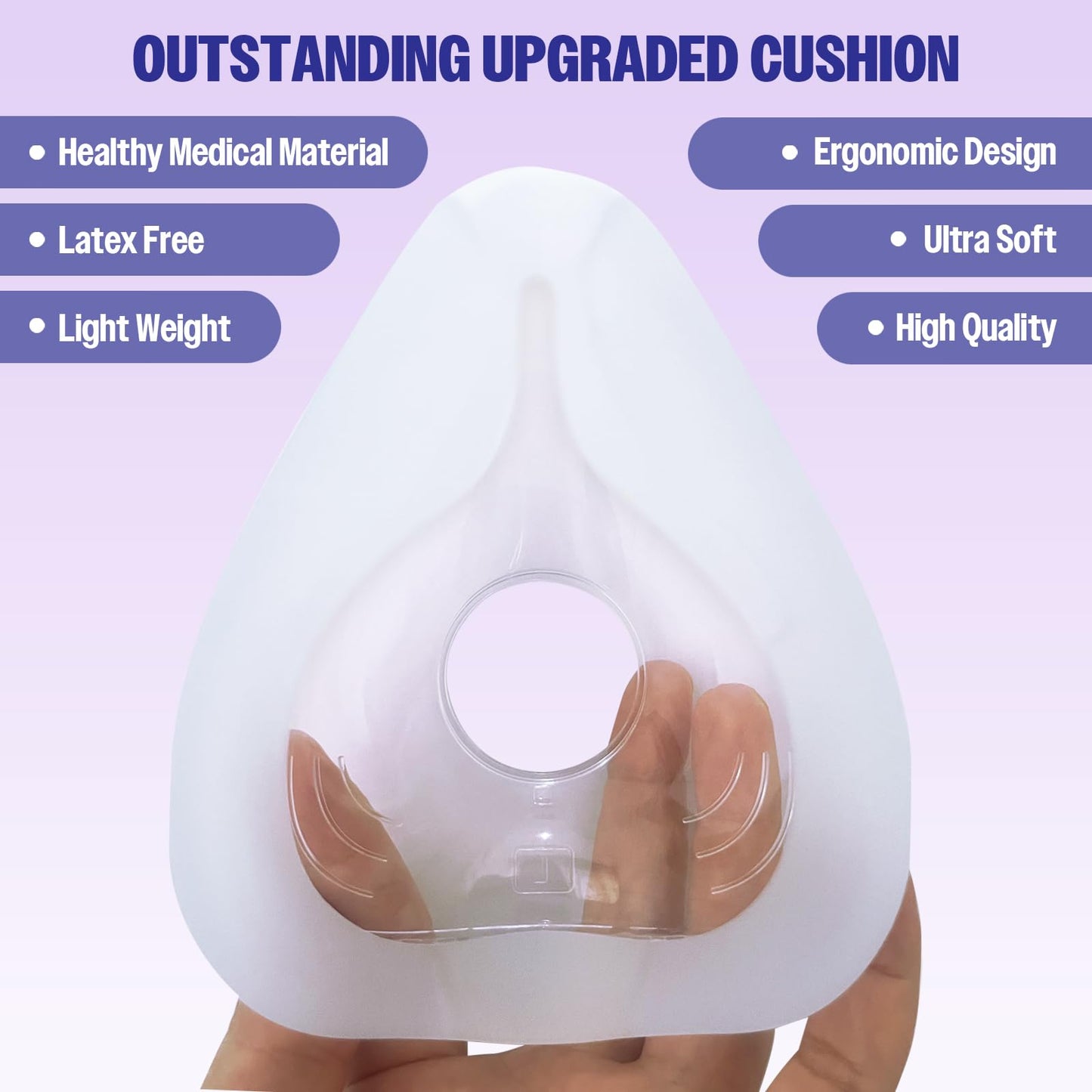 Full Face CPAP Mask,Full Cover Replacement Kit,Comfort Series Nasal CPAP Mask,Leak Free Seal&Ultra Comfort Accessories,Great Value Bundle(Large)