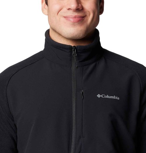 Columbia Men's Sage Peak Full Zip Fleece, Black, X-Large