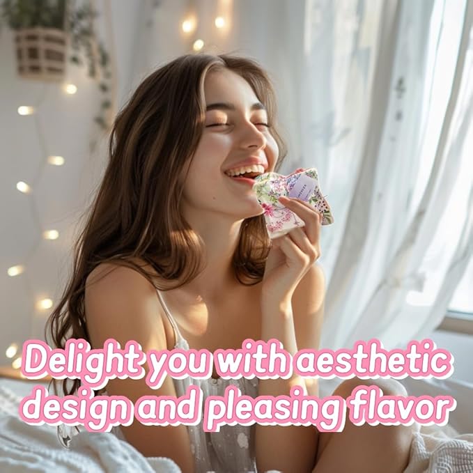 AUCUDA Christmas 4pcs Lavender Scented Sachet Bags for Drawers and Closets Decorations, Potpourri Packets for Women clothes storage, Winter Holiday Fragrance Pillow for Bedroom Indoor, Air Fresheners.