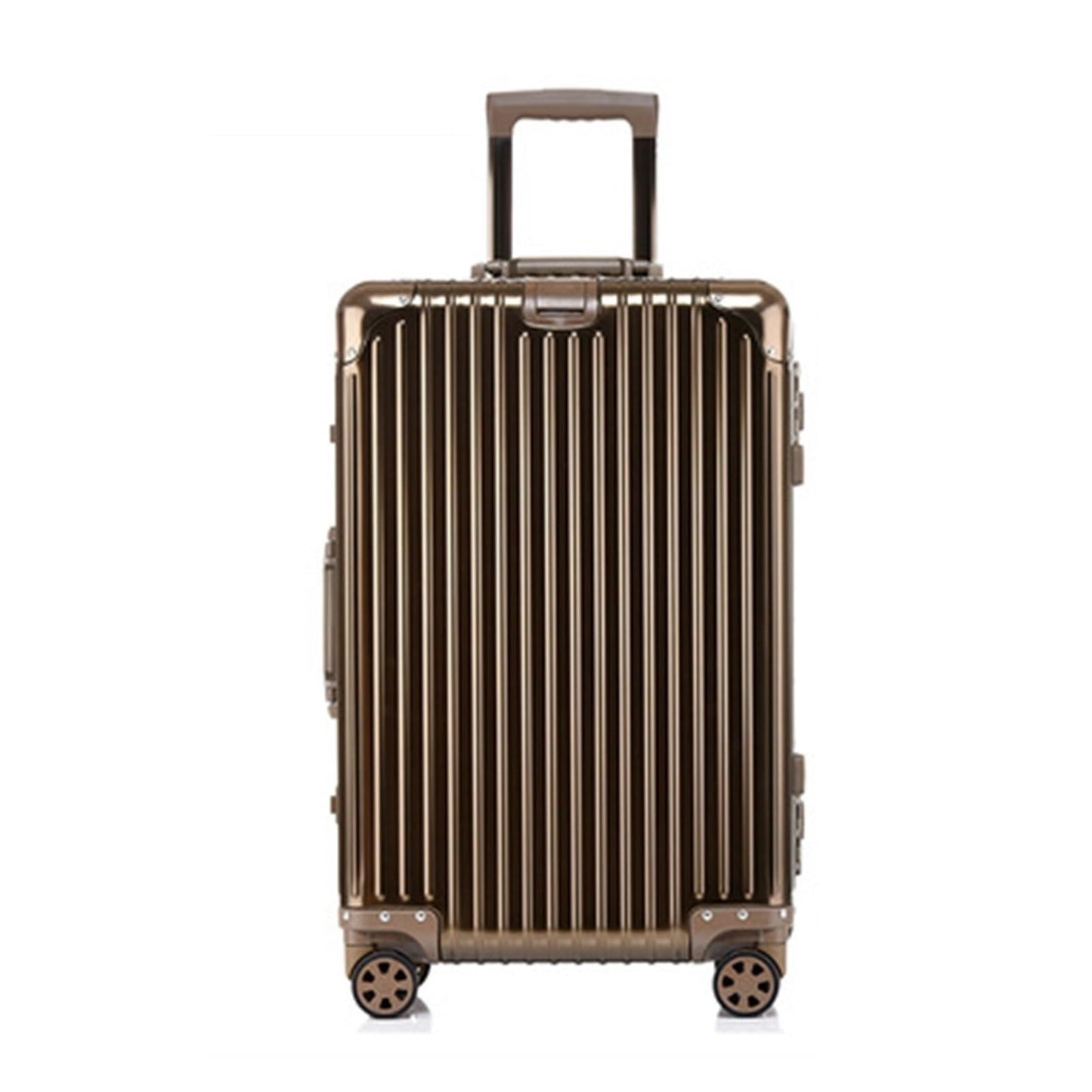 PBENO Suitcase All Aluminum Magnesium Alloy Trolley Case Aluminum Alloy Suitcase Metal Suitcase Portable Suitcase Travel Suitcase (Color : D, Size : 32inch)