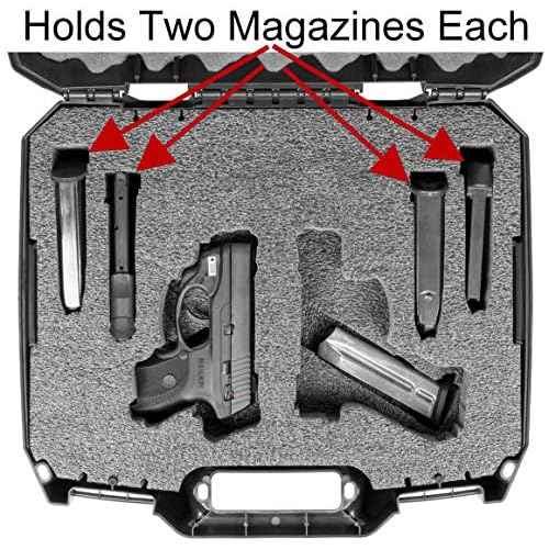 Case Club Pre-Cut 2 Pistol Carrying Case