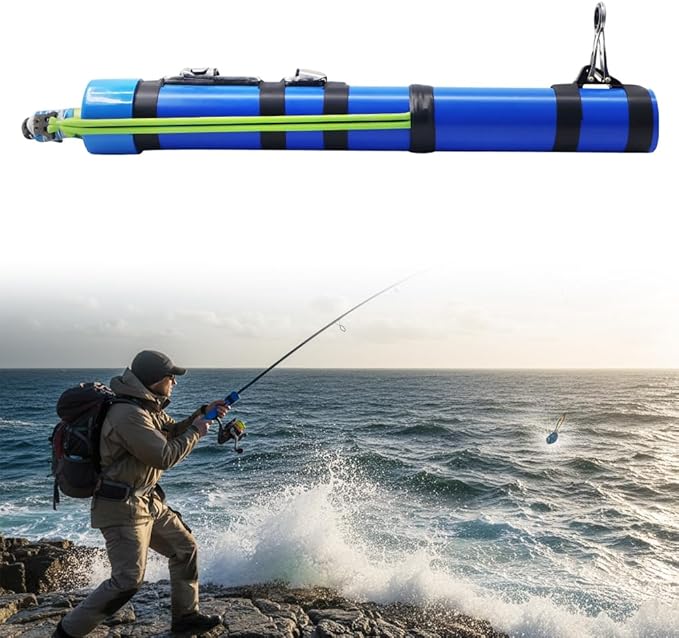 Fishing Catapult Rod, 2026 New Slingshot Casting Tool or Outdoor Adventures, Fishing Pole with Adjustable Latex Tubes & Er...